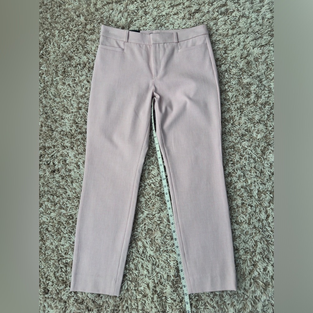 Banana Republic Pink and White Sloan Trousers NWT